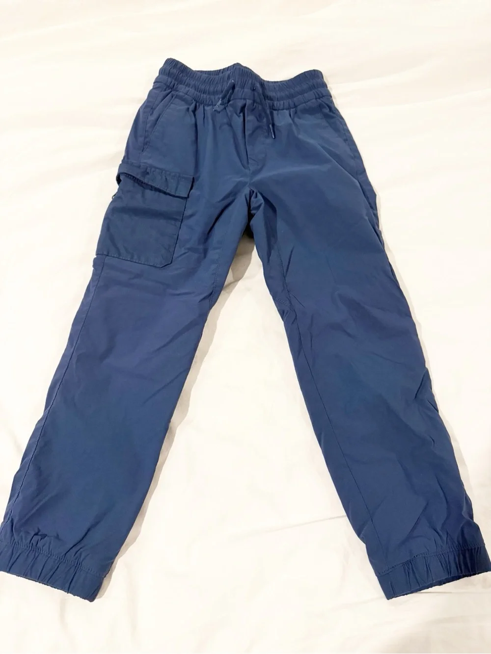 Gap Kids Navy Cargo Jogger Pants - Comfortable Elastic Waist Medium